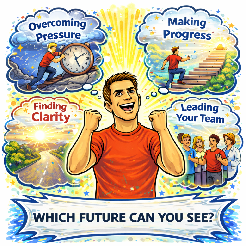 Coach Abe illustrating how repeated thought patterns create the feeling of being stuck and how awareness helps break the cycle